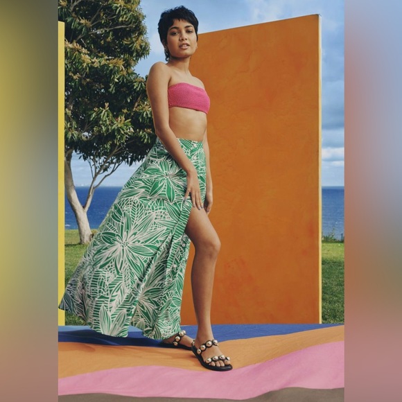 Tabitha Brown x Target Limited Edition Green Maxi Skirt - Picture 4 of 6